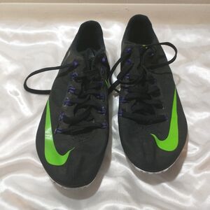 Nike Zoom Superfly R4 Black/Green (526626-035) Track Cleats - Size 10.5 Men's